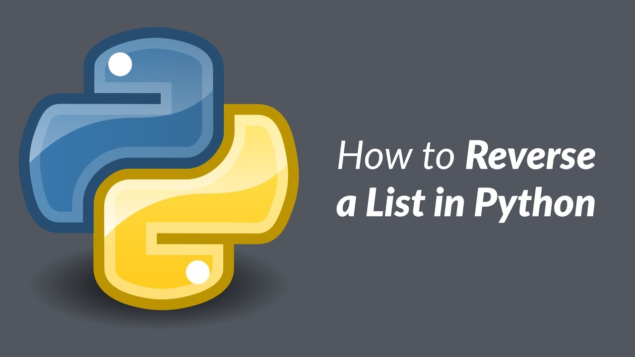 how to reverse a list in python